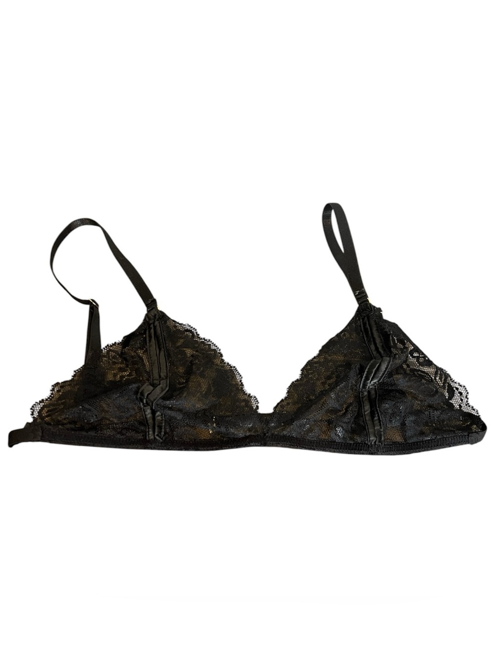 Frederick’s of Hollywood black lace Luciana bra size large NWT